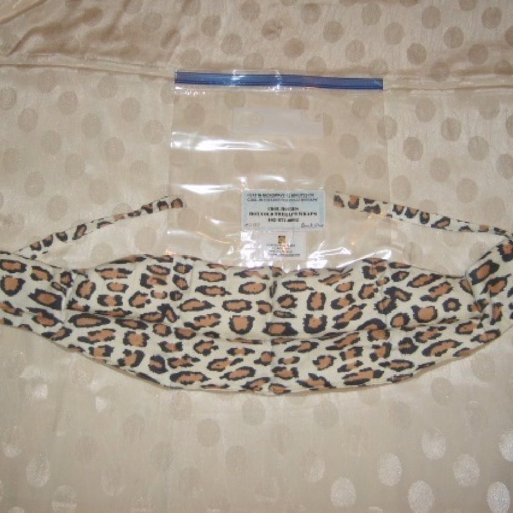 Back Wrap Microwavable Handmade Cheetah Print NWOT